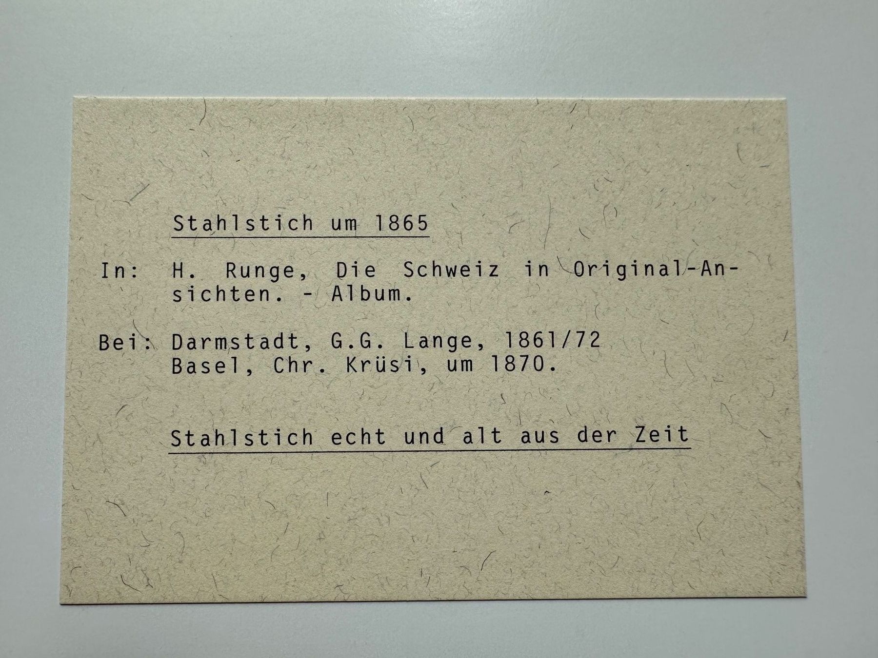 Incisioni: Aescher Stahlstich Rohboch 1865 – Usato da Oberuzwil venduto da Crystall0 3