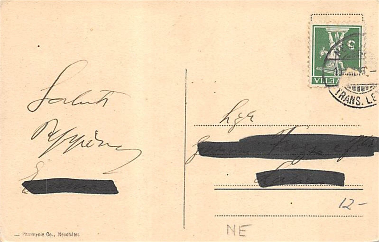 Cartoline postali: Neuchâtel, Le Port – Usato da Ottikon b.Kemptth. venduto da Neptun1974 1