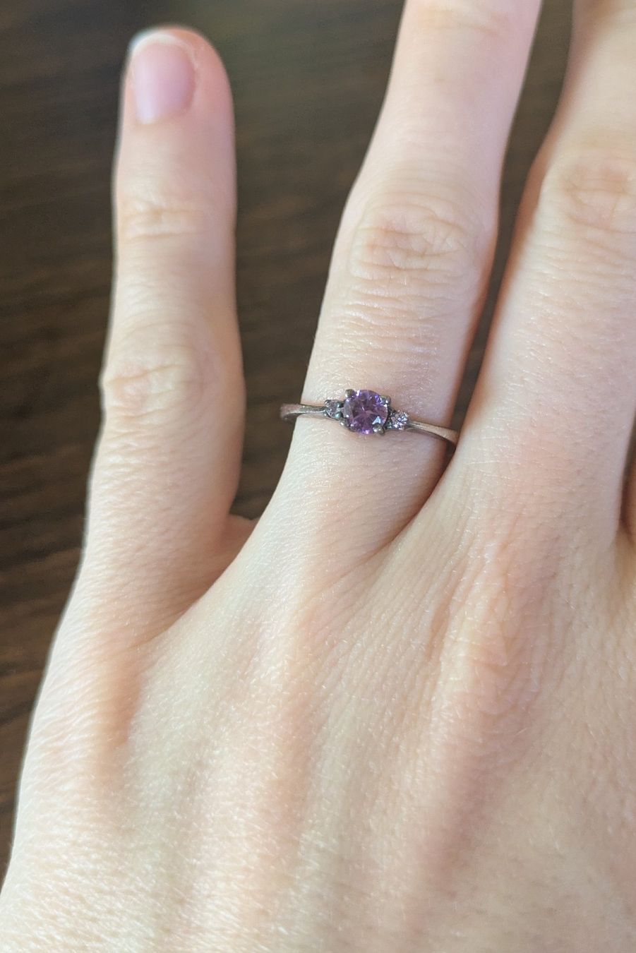 Ringe: Silberring mit drei kleinen Amethysten – Gebraucht aus Sarmenstorf von Mino_1888