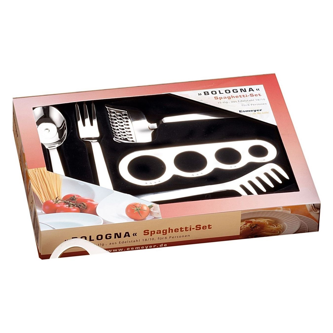 Bestecksets: Spaghettibesteck & Servierset 15 tlg. – Neu und originalverpackt aus Wettingen von kochshop 2