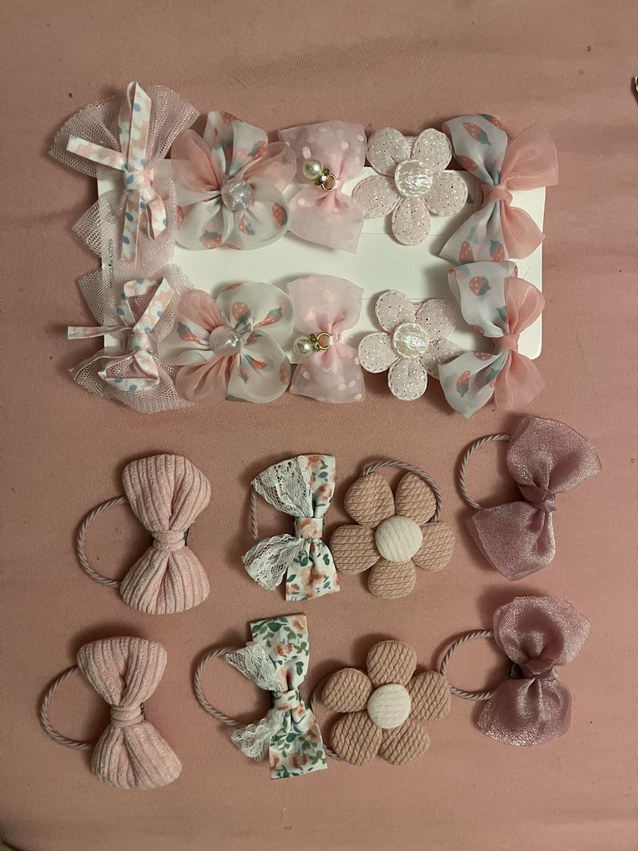 Accessori per capelli: Haarschmuck Set Kinder Bogen Blumen Rosa NEU – Nuovo e nell'imballaggio originale da Olten venduto da sae_82z2 8