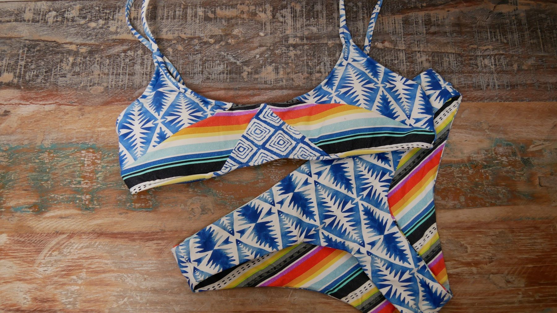Rip Curl Badekleider & Bikinis: Ripcurl Bikini Blau Muster weiss – Neu (gemäss Beschreibung) aus Zürich von julia_vina