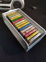 Vintage Kassettenbox, Musikkassettenbox, Kassetten