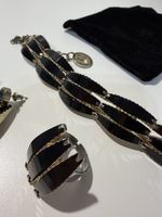 SANSOFONO Schmuckset, Ring, Armband & Ohrringe, Schwarz!