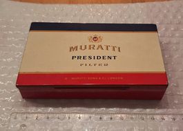 antik Blechdose Muratti President Filter Cigarettes London