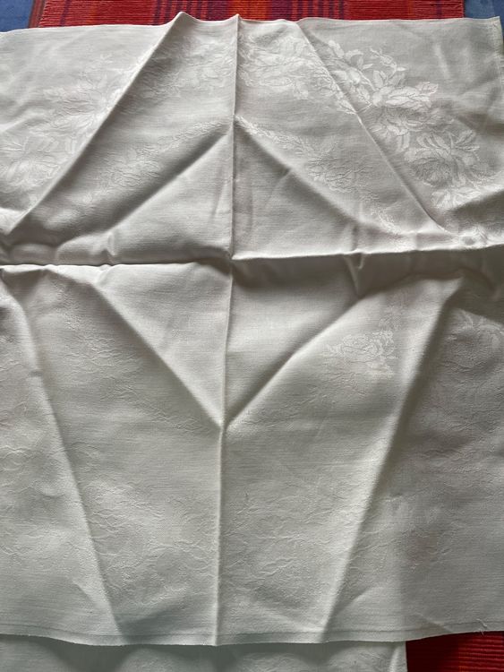 Elrene Damast-Servietten 4er-Set - 17x17cm Taupe Wasserabweisend