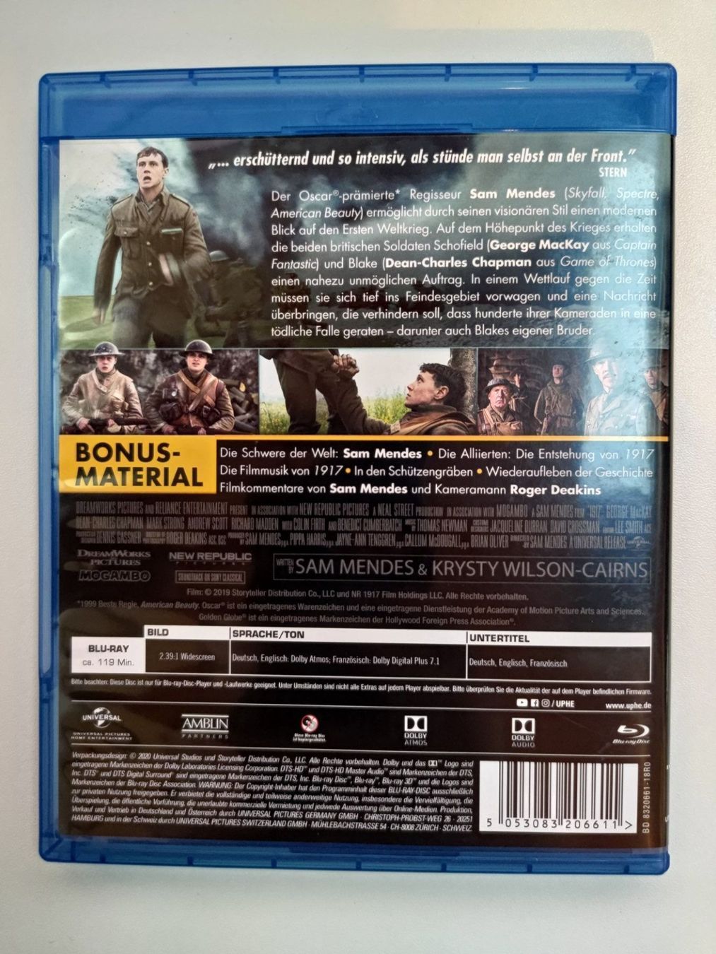 Tutti i DVDs: 1917 - Zeit ist der Feind – Usato da Liestal venduto da Kratzilla 2