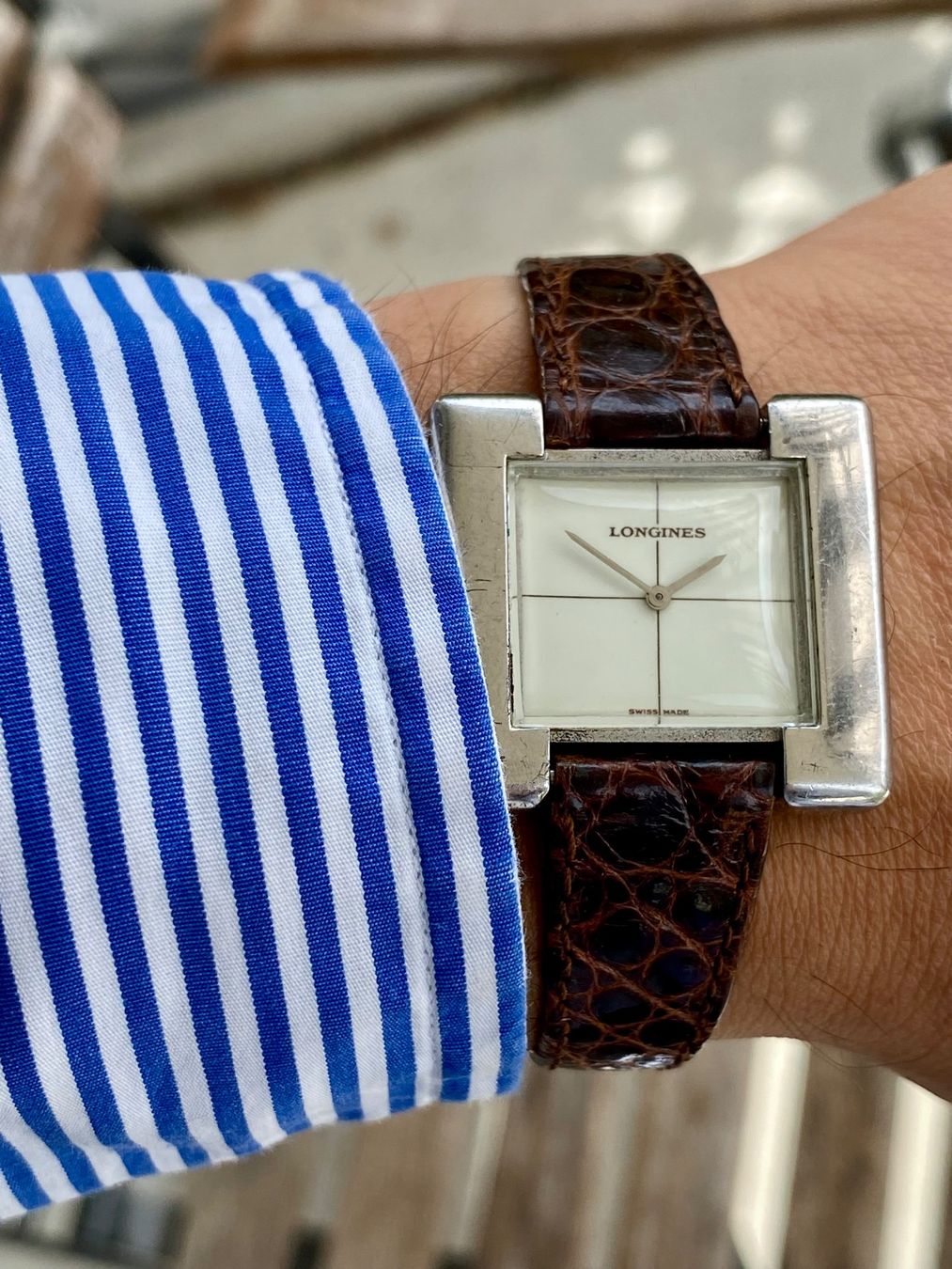 Longines Orologi: Longines Serge Manzon ref. 5004 Silver 925 - Rare / Selten – Usato da Küsnacht ZH venduto da Pedramy