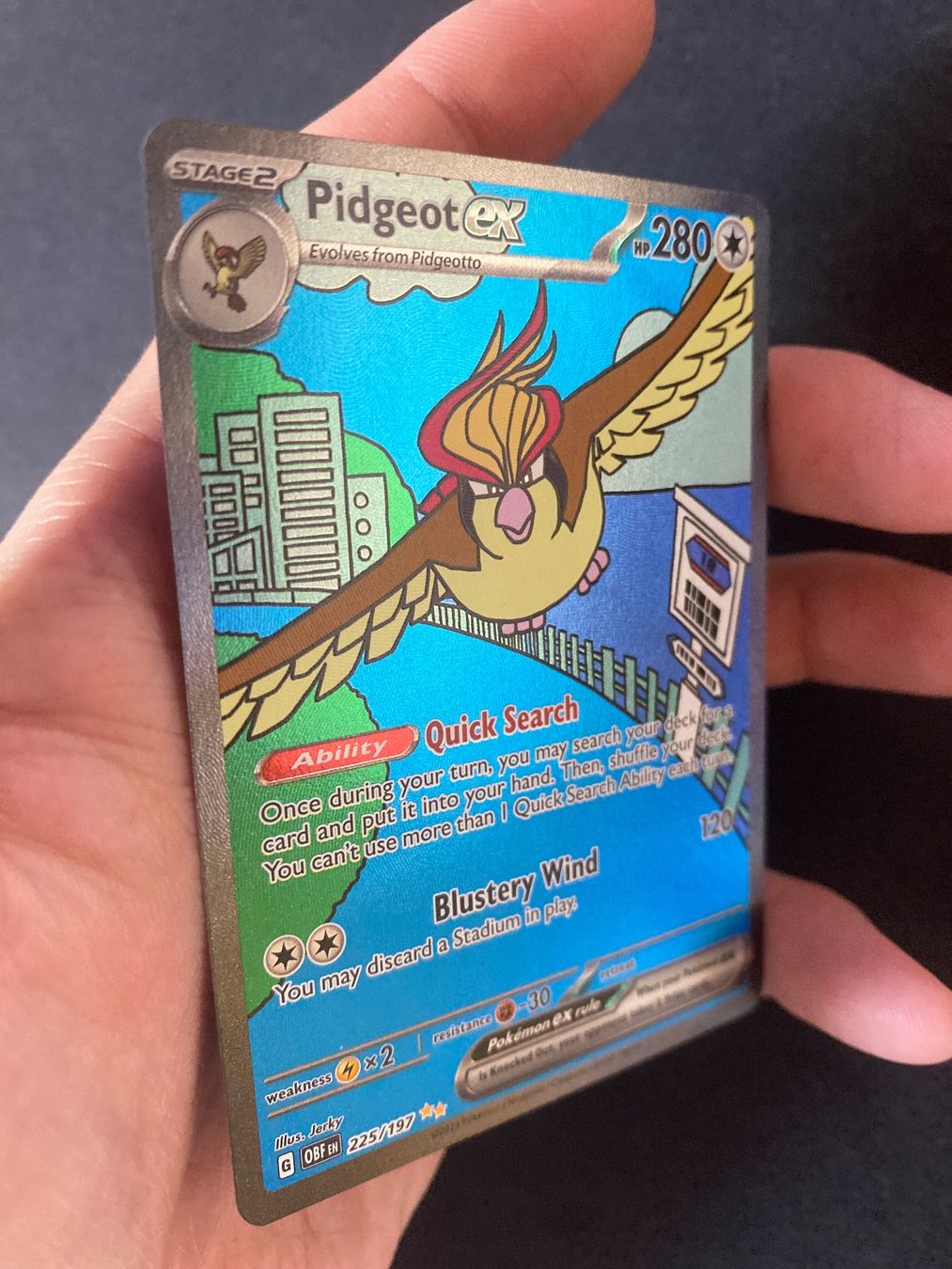 Pokémon Carte collezionabili: Pidgeot ex 225 - Tauboss ex - Obsidian Flames - EN – Nuovo (secondo la descrizione) da Hausen AG venduto da Shrade 1