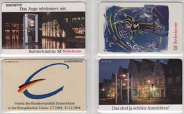4 ungebrauchte deutsche 12 DM Telefonkarten aus der PD Serie