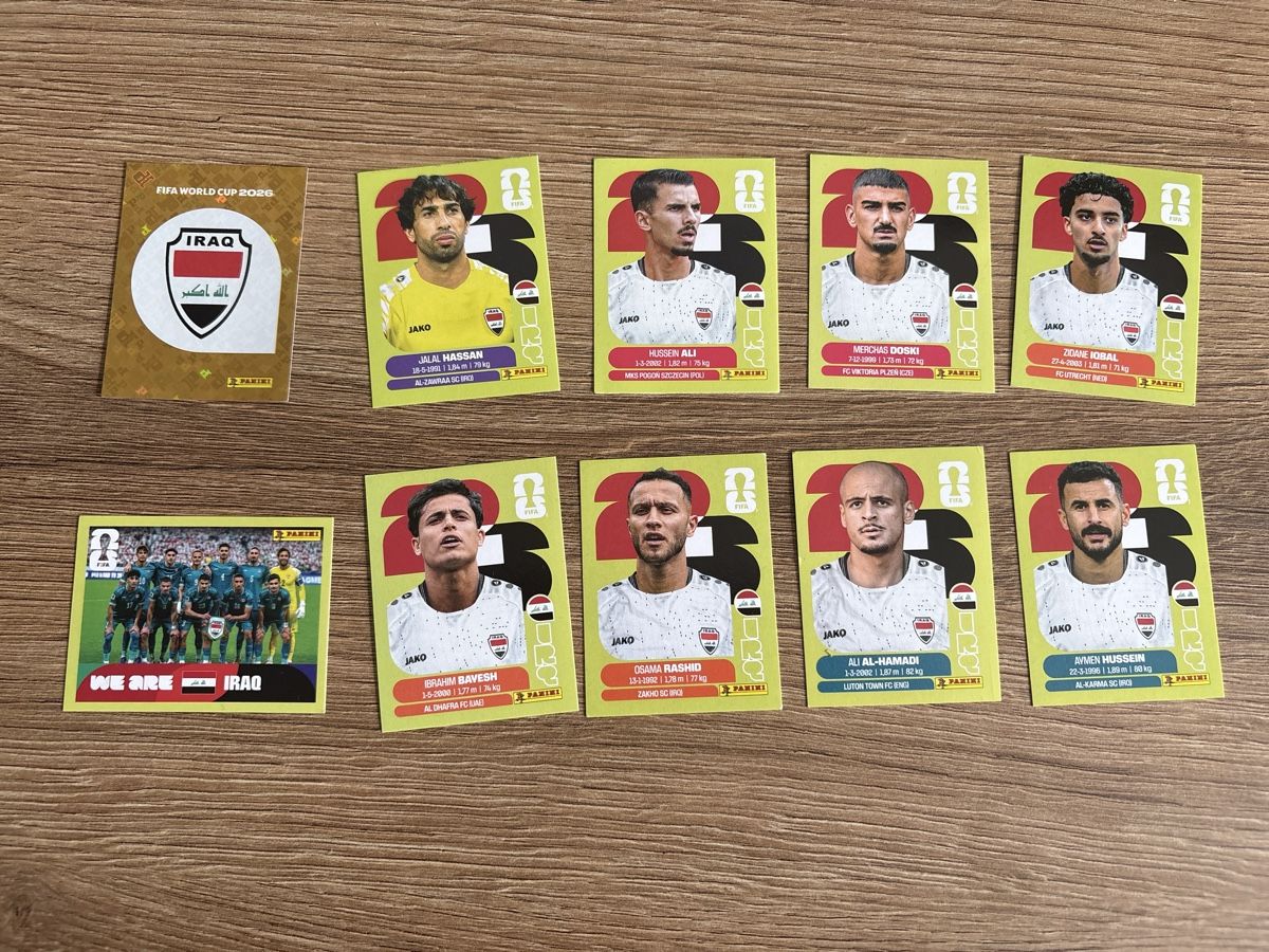 Panini Carte collezionabili: Panini WM 26 Iraq Sticker  – Nuovo (secondo la descrizione) da Menznau venduto da Hetfield85