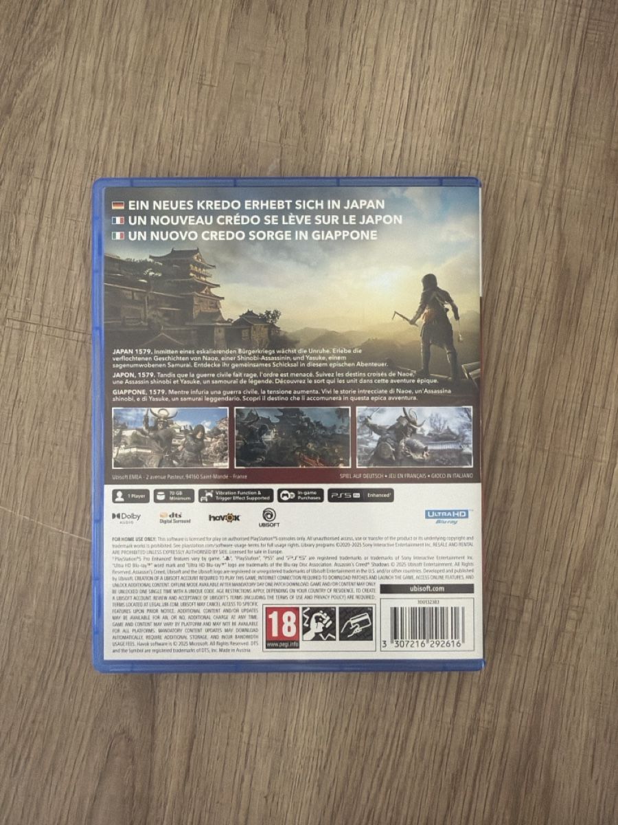 Spiele: Assassins Creed Shadows Ps5 – Gebraucht aus Hagendorn von masterchieff 1