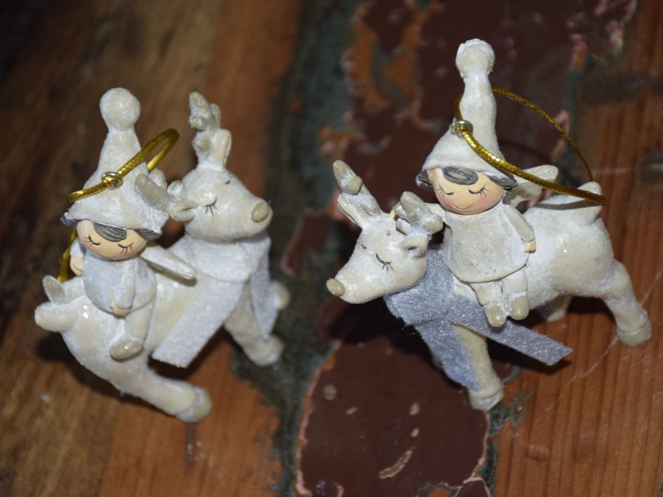 Statuette: Set  Engel auf Rentier Nr. 1 – Nuovo e nell'imballaggio originale da Wetzikon ZH venduto da Wetzicardo25 7