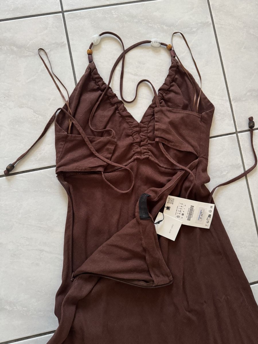 Zara Vestiti: Zara Kleid, Gr. S, Braun – Nuovo e nell'imballaggio originale da Hergiswil NW venduto da kaufe_bei_kaufmann 6