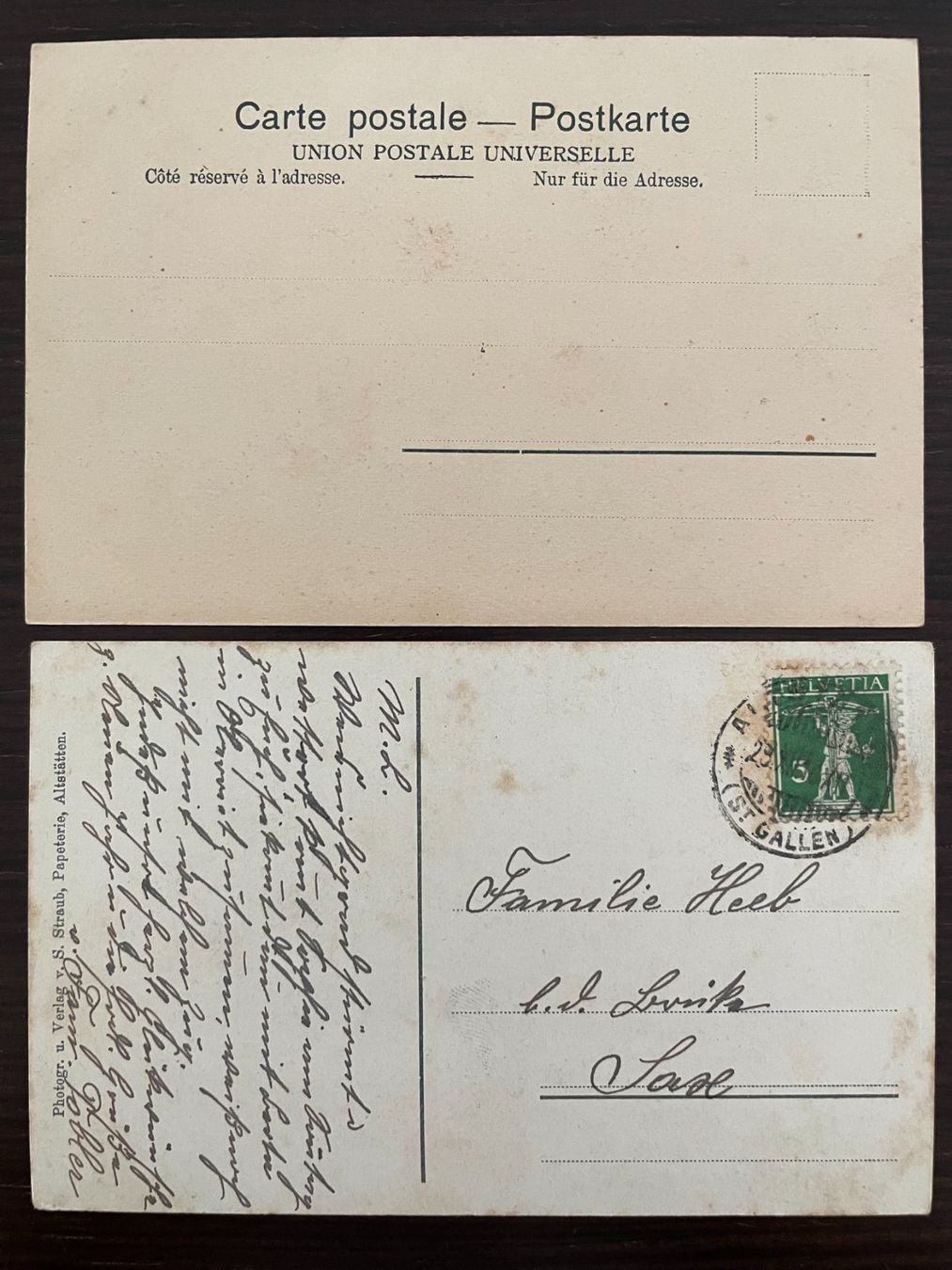 Cartoline postali: ALTSTÄTTEN (Rheintal) 8 kleinformatige Ansichtskarten – Usato da Wald ZH venduto da TLILEF 4