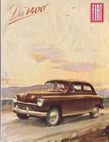 FIAT 1400 Autoprospekt um 1950/54