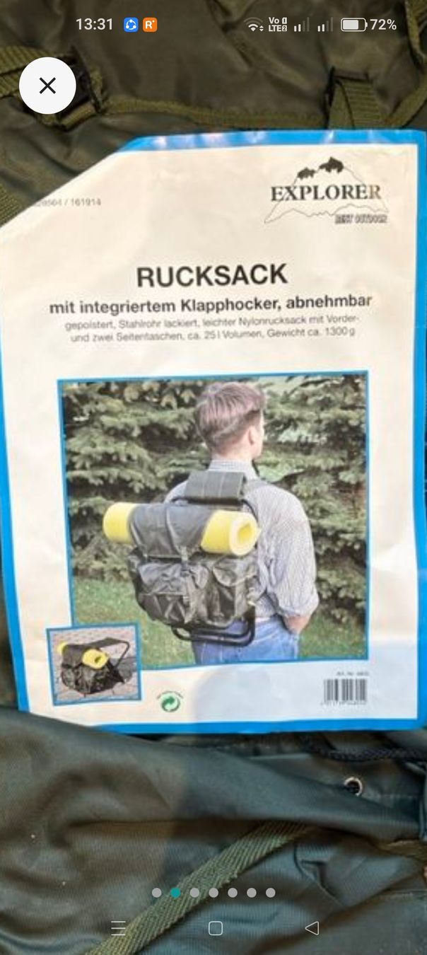 Angelruten: angeln rucksack mit integrierte stuhl – Neu und originalverpackt aus Schöftland von magicX01