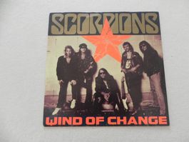 Single De Hardrock Rock Band Scorpions 1990 Wind of Change