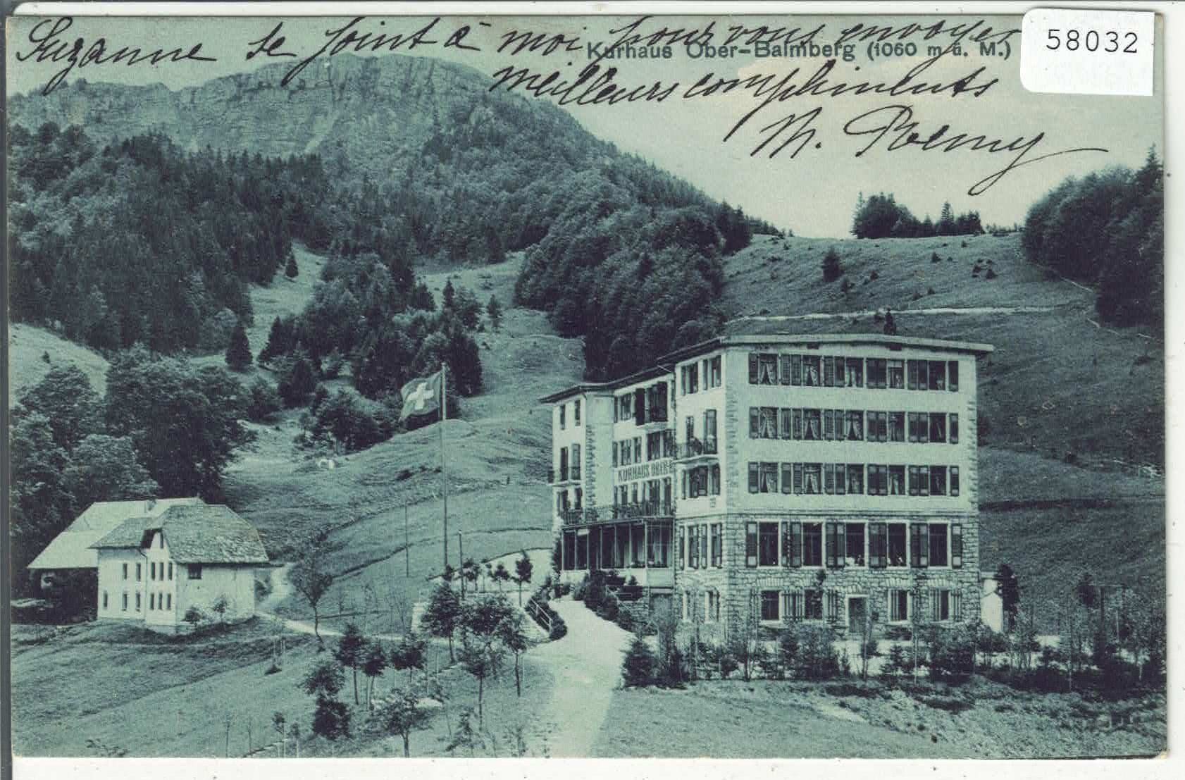 Cartoline postali: Kurhaus Ober-Balmberg – Usato da Ettingen venduto da Kartenplanet