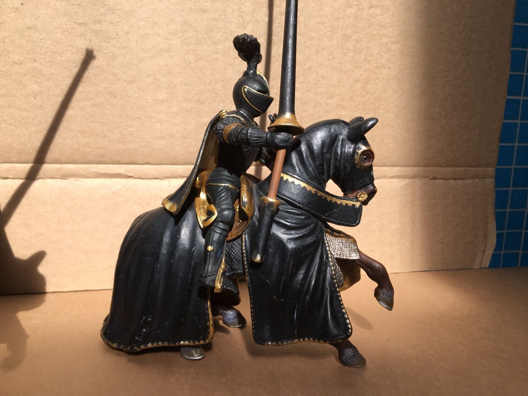 Schleich Statuette: 3 Schleich schwarze Ritter Kreuzritter – Usato da Ennetbaden venduto da mapa05 4