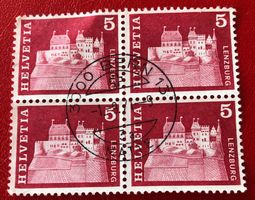 4 er Block Nr.412 mit Stempel