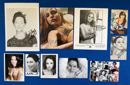10 x Original Autogramme Sophie Marceau Beckinsale Ryan +COA