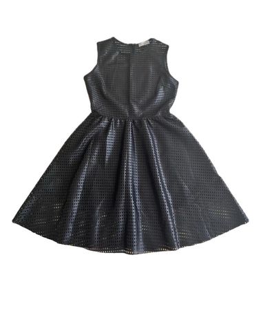 Robe Sandro noire ajourée taille 3 très bon état