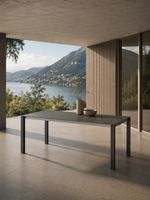 Keramiktisch ausziehbar 200 - 260 cm / Swiss Made anthrazit