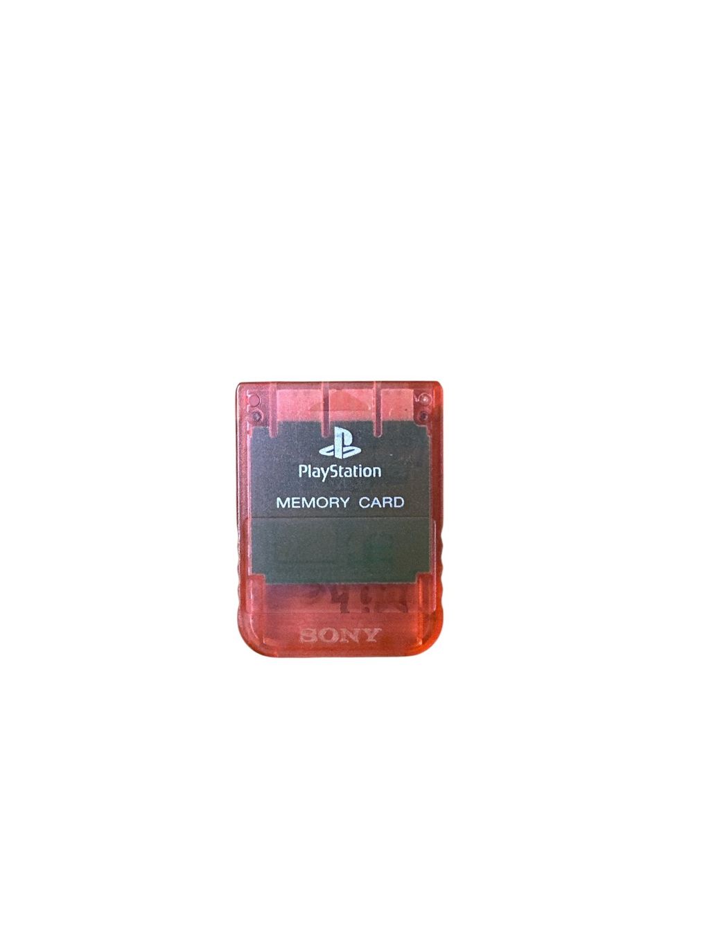 Sony Memory unit & Memory card: PlayStation 1 Memory Card Clear Red – Usato da Domat/Ems venduto da IsseldorsShop
