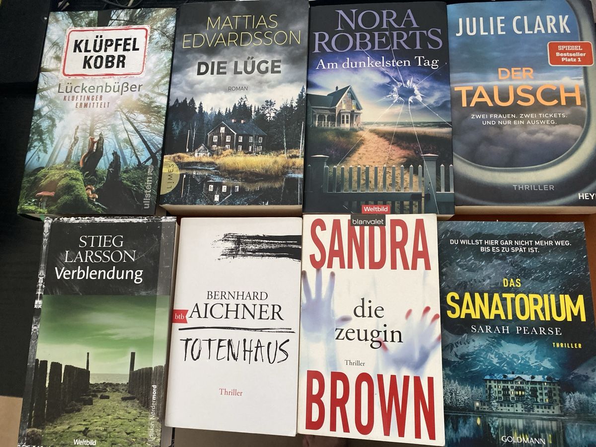 Bücher: 8 spannende Krimis und Thriller  – Gebraucht aus Erlinsbach SO von Silverstorm