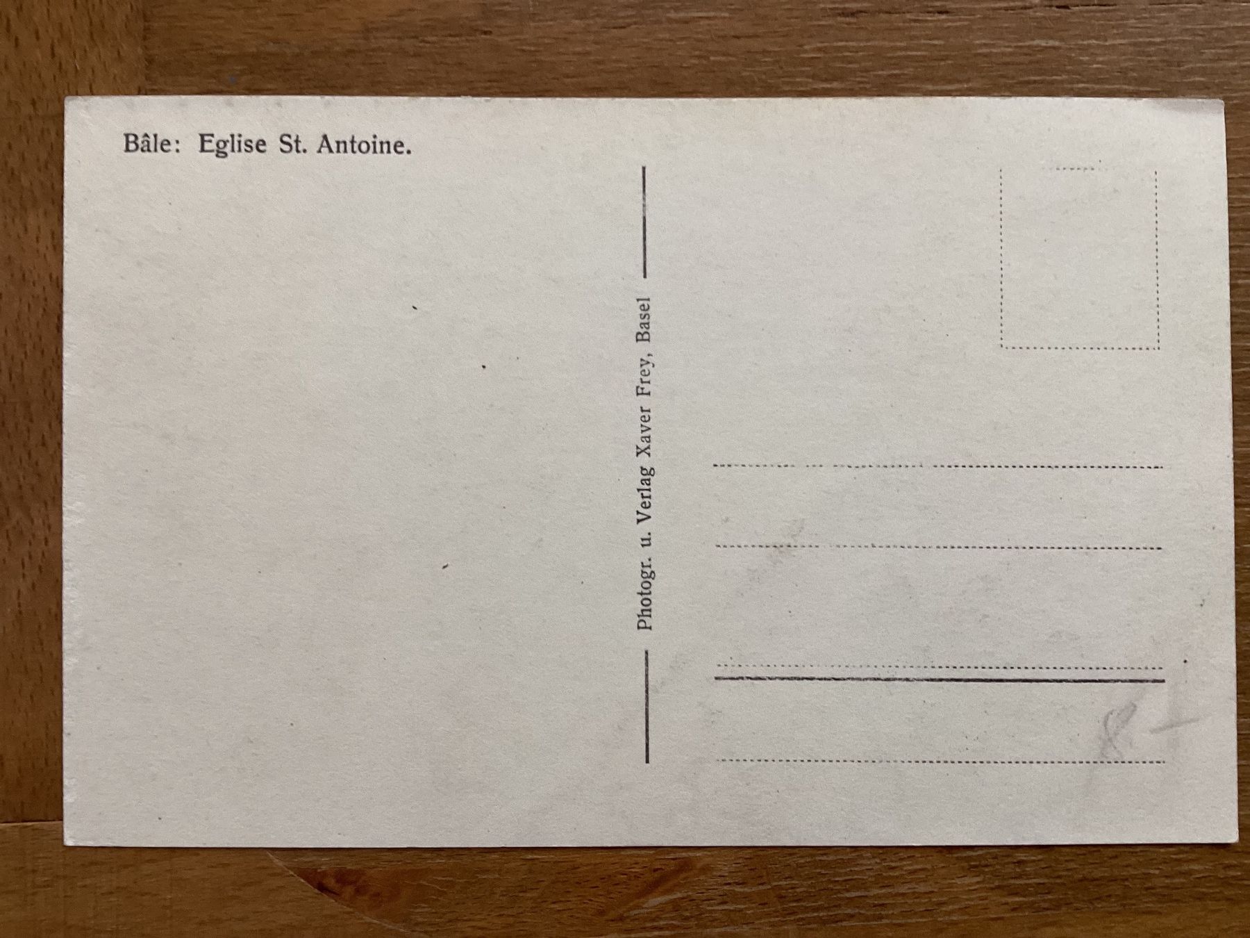Ansichtskarten: AK Basel. St. Antoniuskirche – Gebraucht aus Zürich von Tolima194 1