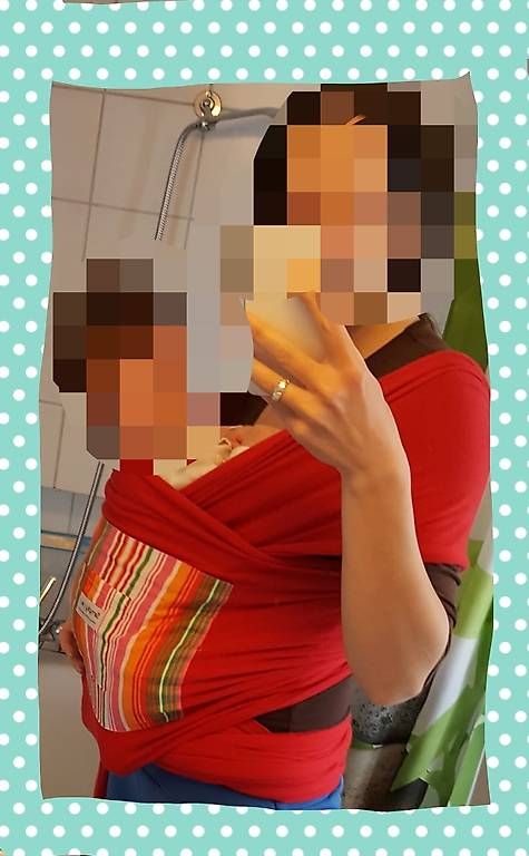 Bauch- & Rückentragen: Fascia elastica porta bebè rossa cozywrap – Gebraucht aus Chironico von mar_lz9d