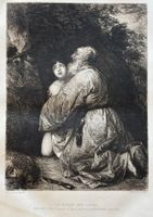 Radierung, Abraham & Isaak, Jan Livers, William Unger, 1873