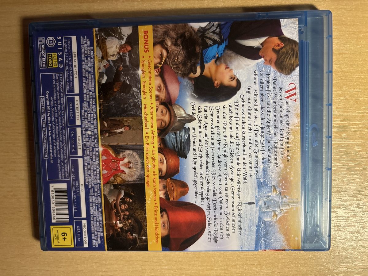 Tutti i DVDs: Spieglein Spieglein Blu-ray Disc - Märchenhafte Unterhaltung – Usato da Gerlafingen venduto da Marcryter 1