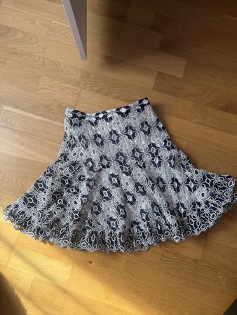 Sandro Rock Damen Grösse 0 Dunkelblau Weiss bestickt