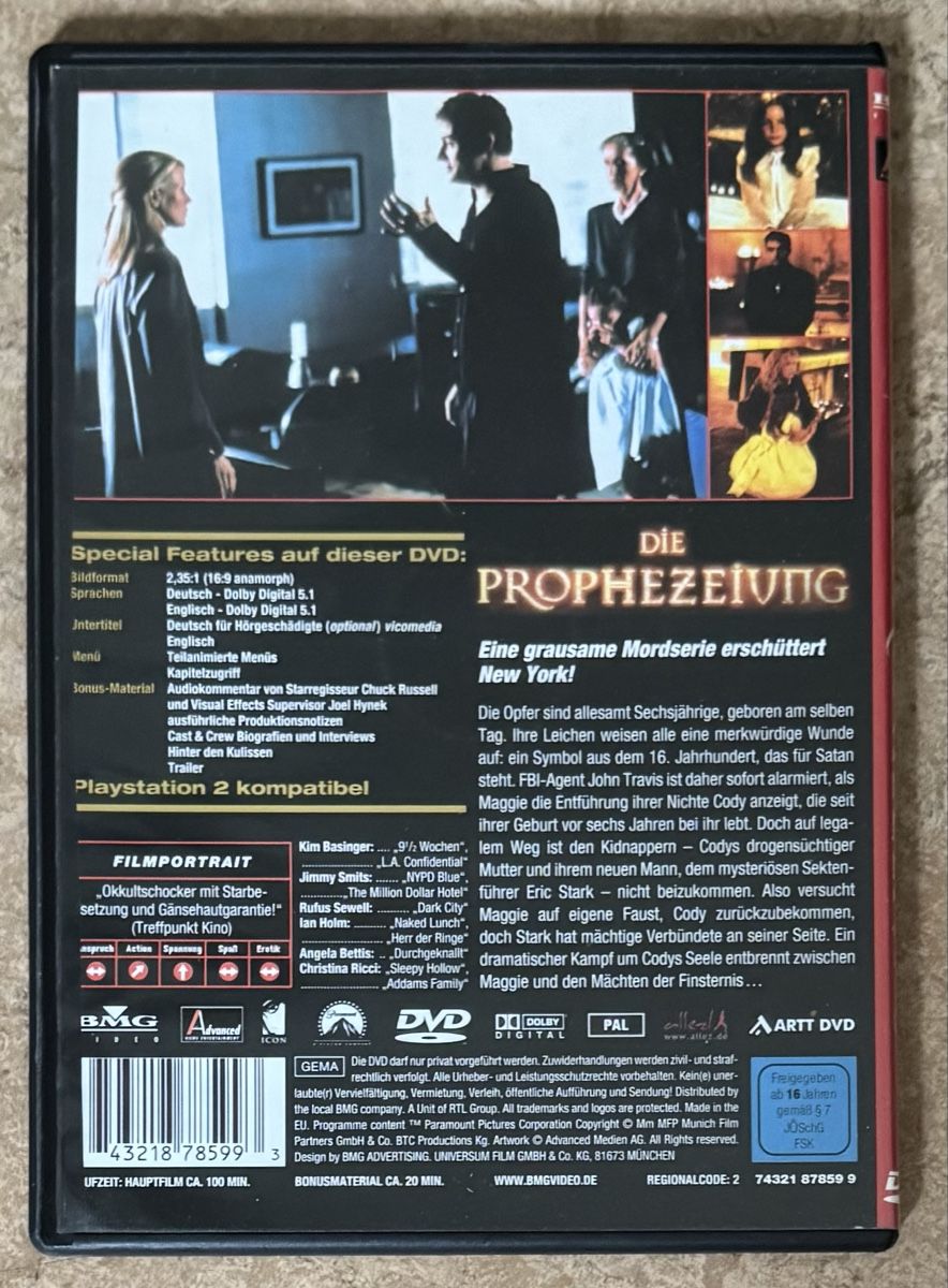 Alle DVDs: DIE PROPHEZEIUNG  – Neu (gemäss Beschreibung) aus Dietikon von AndreaSch01 1
