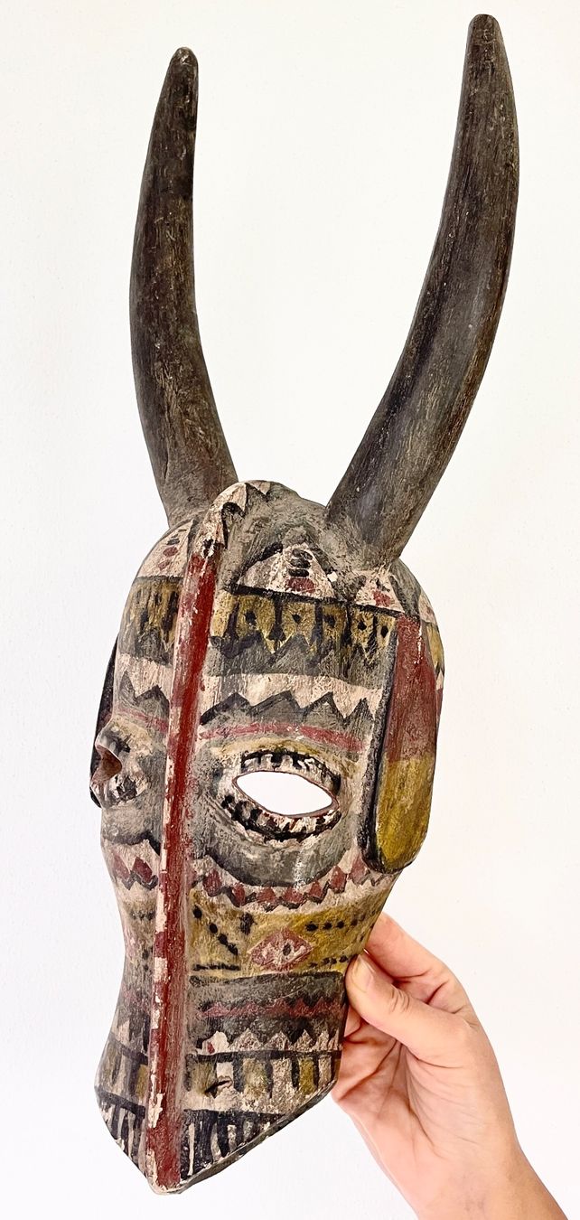 Skulpturen & Statuen: Rarität wunderschöne alte Maske der Bwa Burkina Faso 50 cm – Defekt aus Rüthi (Rheintal) von Kunsthaus777 6