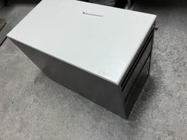Büro Rollcontainer Metall braun mit 3 Schubladen gebraucht