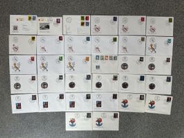 Schweiz - 32x PJ und PP FDC und Sonderbriefe