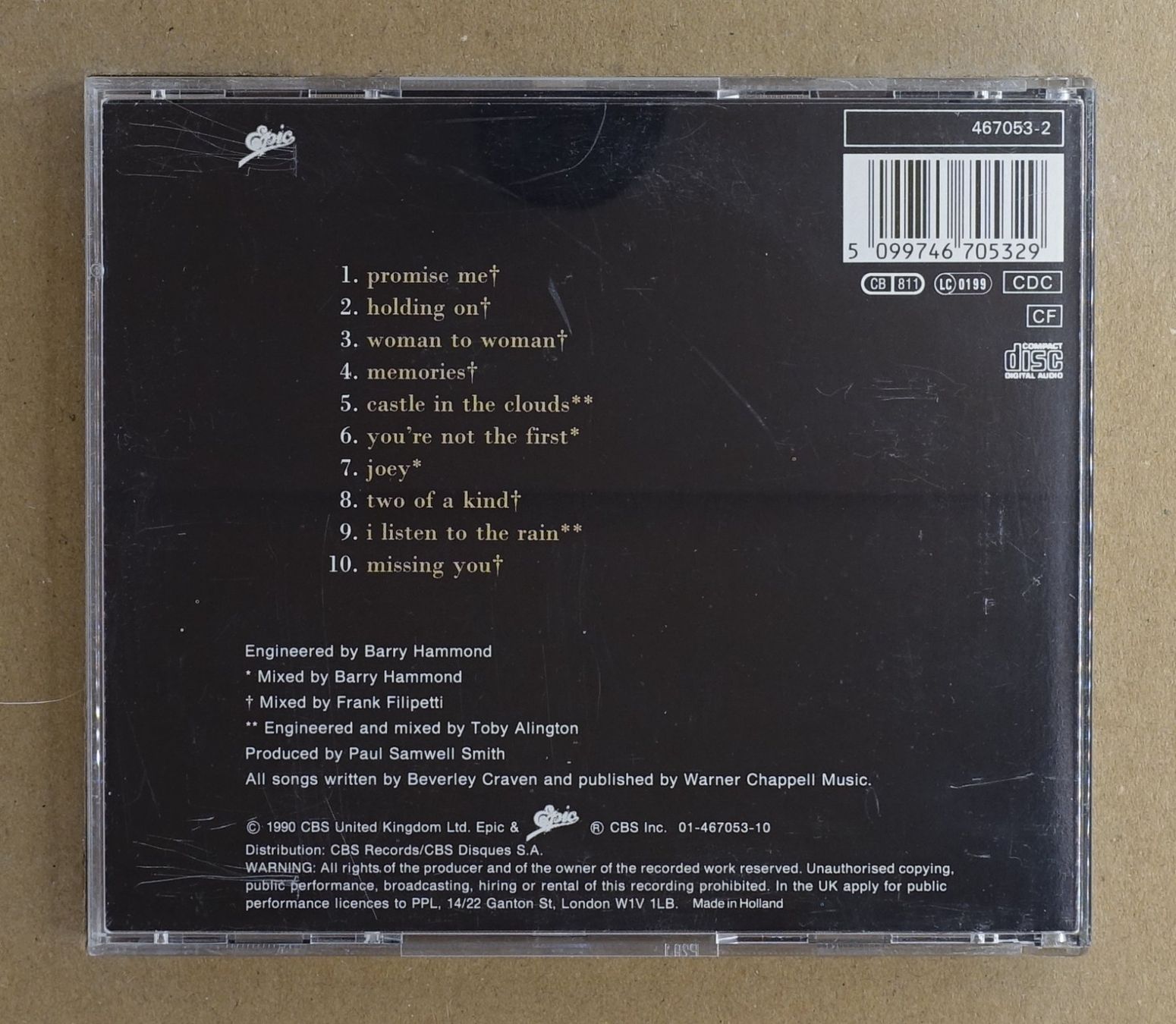 CDs: Beverley Craven. - T7 – Gebraucht aus Sessa von fraenklishop 1