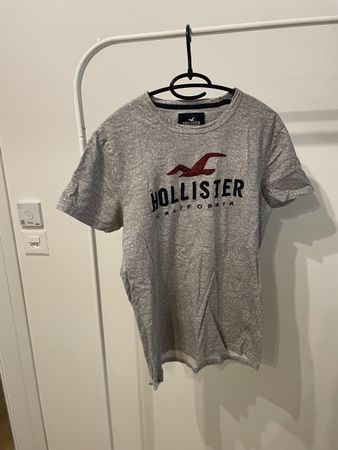Hollister T-Shirt grau Grösse M Baumwolle