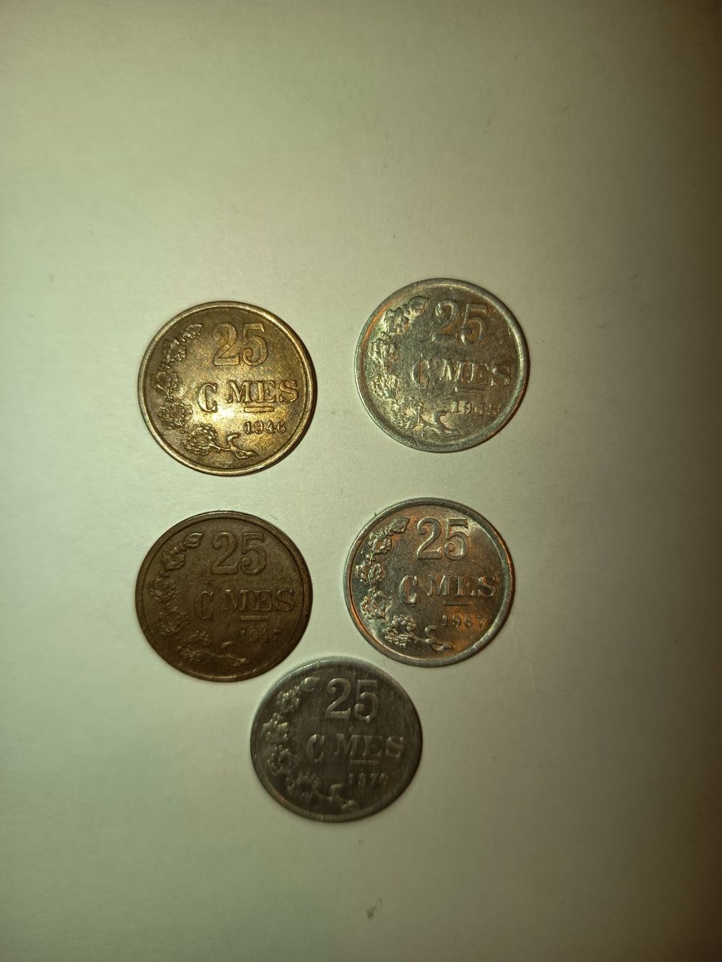 Tutti le monete: 25 centimes versch.jahrgänge luxenburg   grip nr64 – Usato da Wattwil venduto da LuckyLegoandCoins