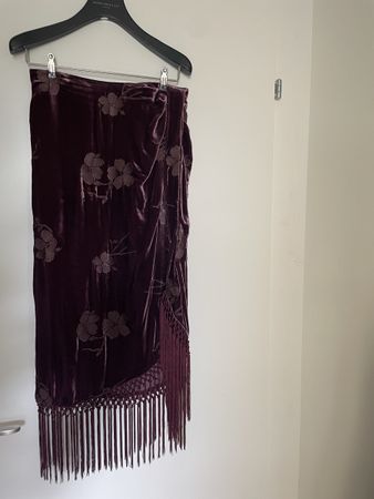 Jupe crayon en velours Zara