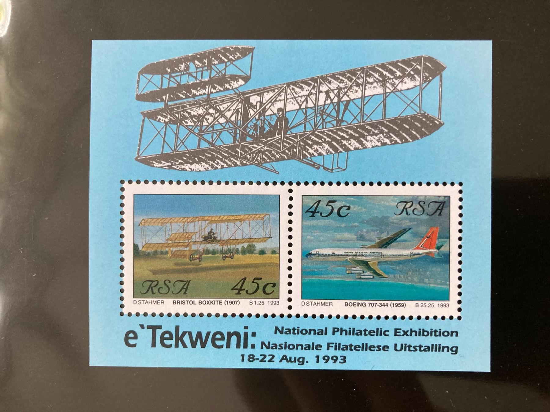 Tutti i francobolli: Südafrika 1993 Block Luftfahrtgeschichte postfrisch – Nuovo (secondo la descrizione) da Liestal venduto da schnueps