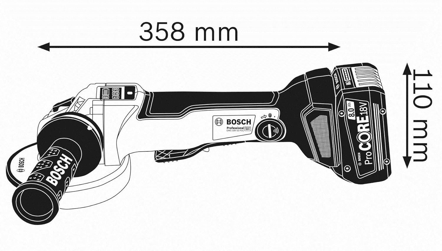 Smerigliatrici & Lucidatrici: Bosch GWS 18V-10 PSC AkkuWinkelschleifer – Nuovo e nell'imballaggio originale da Bottighofen venduto da zaap 4