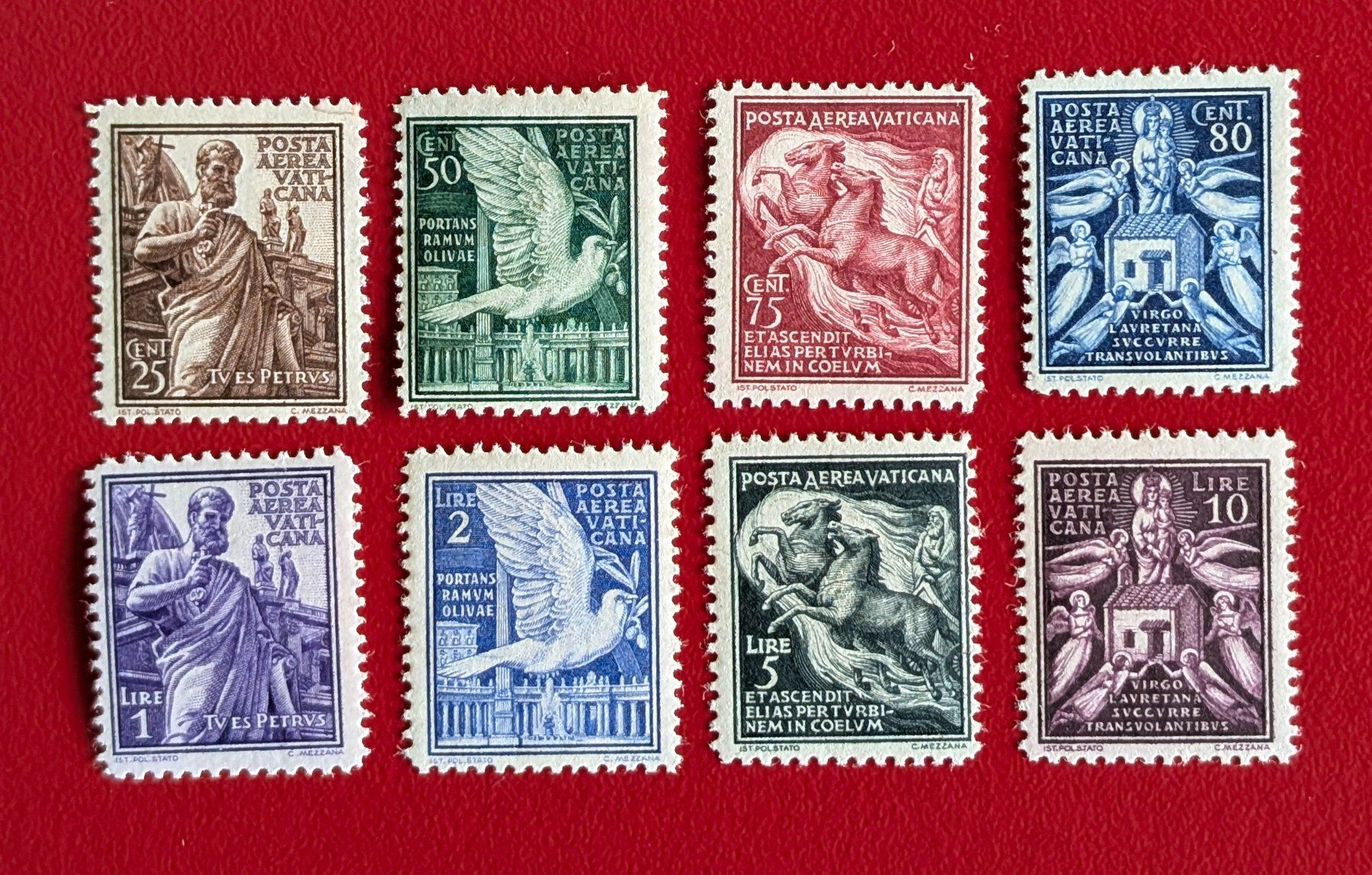 Tutti i francobolli: VATIKAN POSTA AEREA FLUGPOST SATZ 1938** POSTFRISCH – Nuovo (secondo la descrizione) da Düdingen venduto da Quartierstrasse