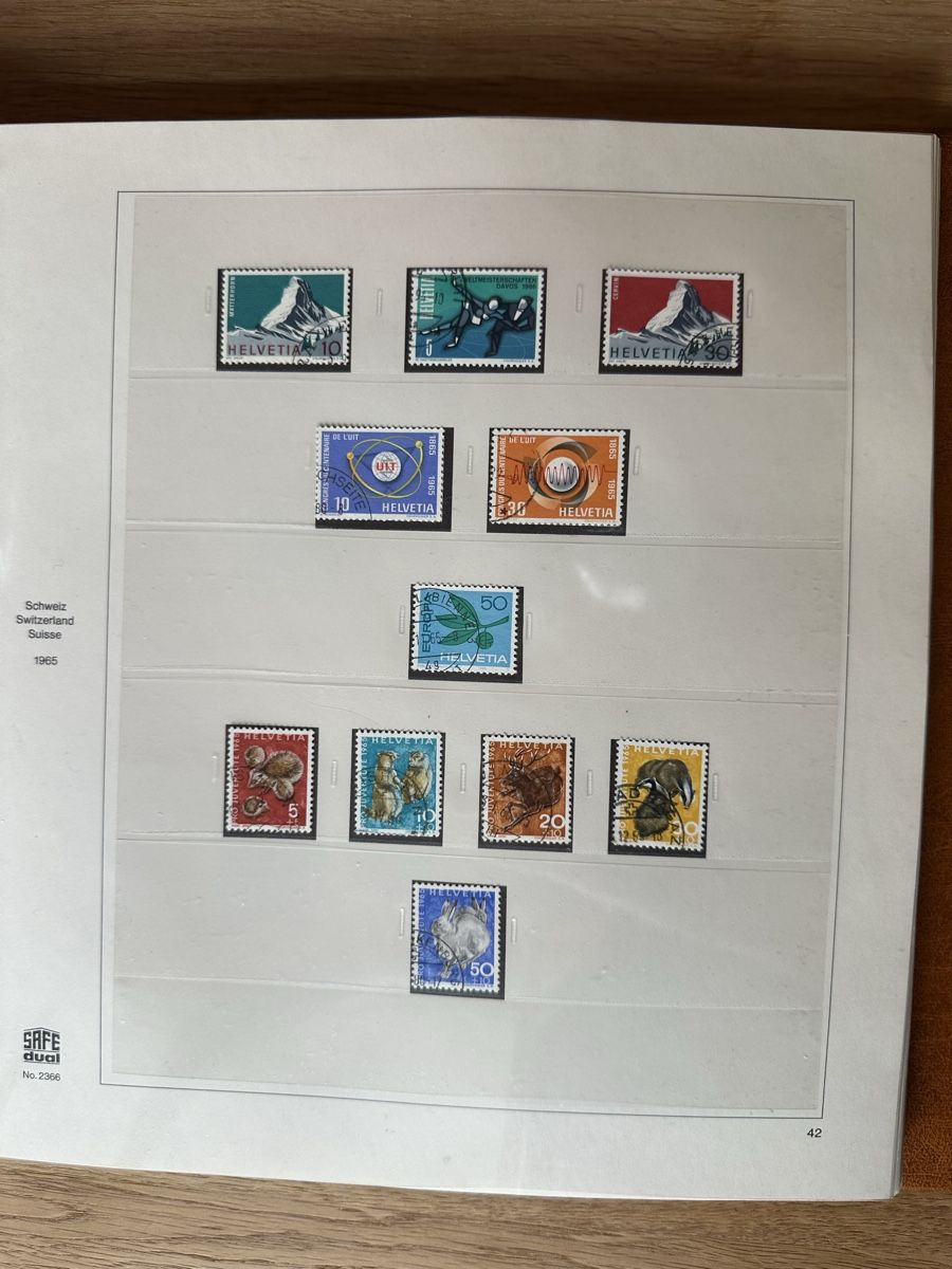 Tutti i francobolli: Schweiz - Linder Safe Dual 1960 - 1982 o – Usato da Schmitten / FR venduto da Samsara169 2