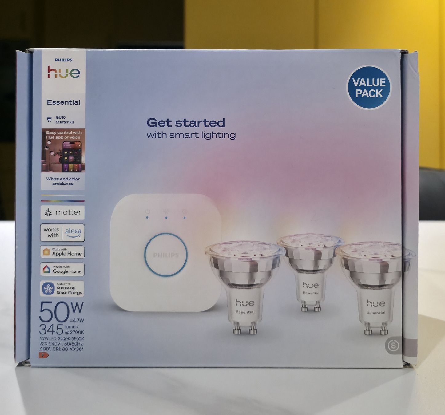 Philips Lampade: Philips Hue Starter Set Essential GU10 – Nuovo e nell'imballaggio originale da Lengnau BE venduto da darkangel94 1