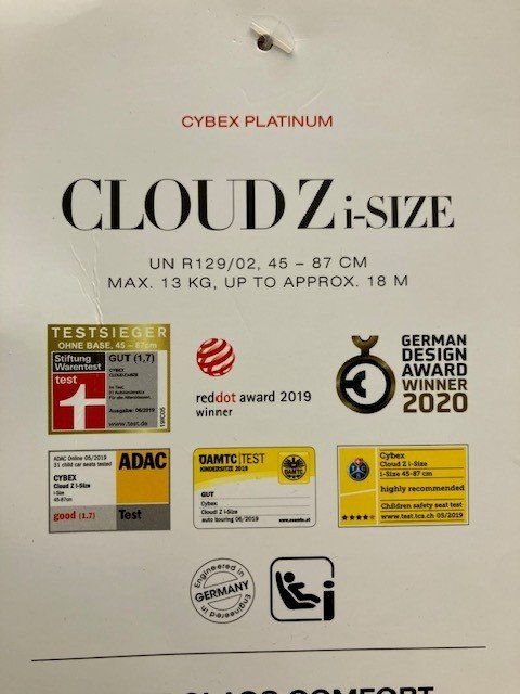 Cybex Seggiolini per auto: Autositz CYBEX PLATINUM - CLOUD Z i-Size – Usato da Jegenstorf venduto da gas_p8hc 2