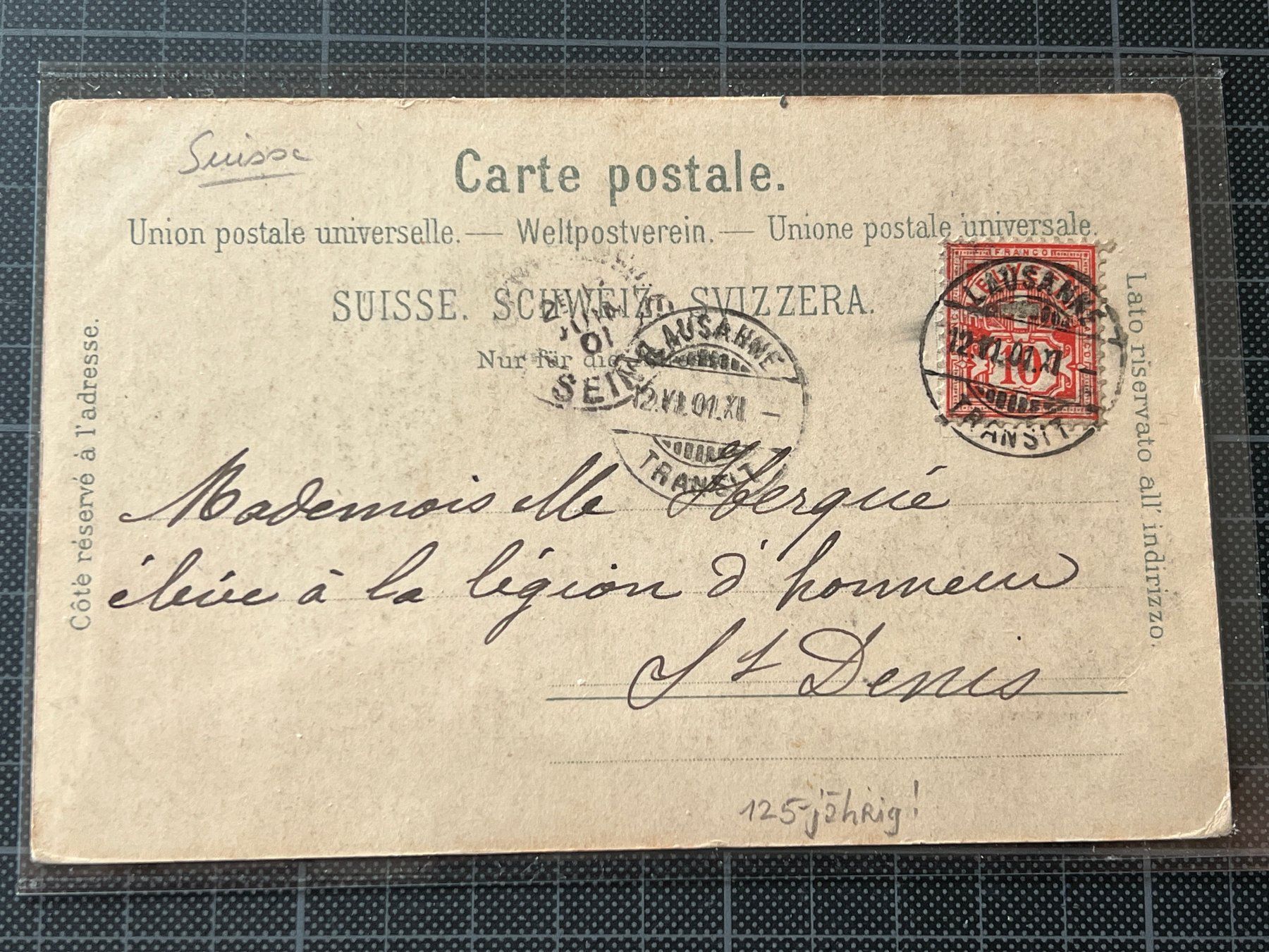 Cartoline postali: Souvenir de Lausanne, 1901 – Usato da Stäfa venduto da Hannahsita14 1